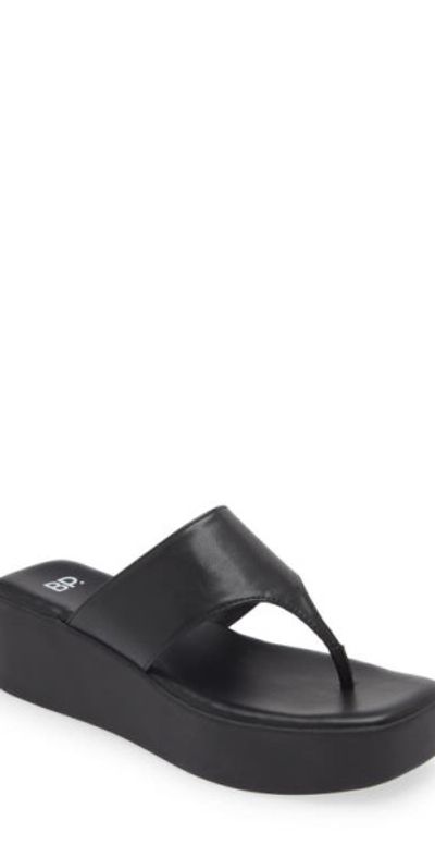 Timmie Platform Flip Flop in Black at Nordstrom