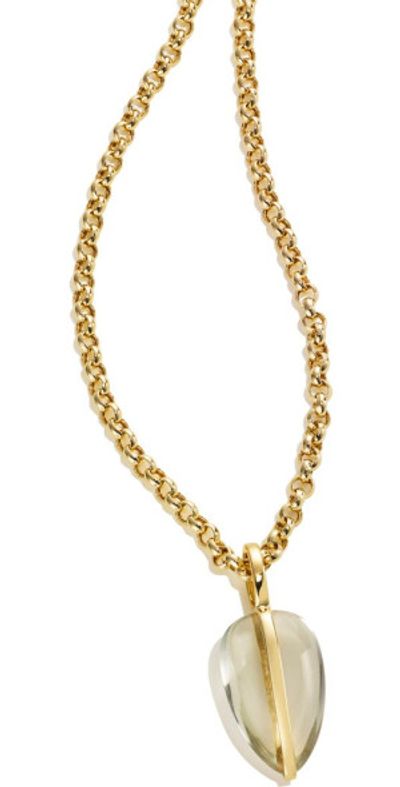 BY PARIAH BY PARIAH Small Pebble Pendant in Green Amethyst at Nordstrom
