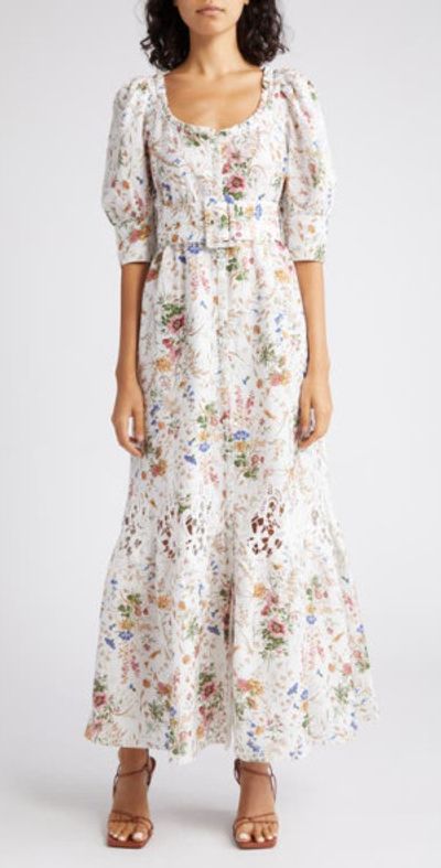 byTiMo - Floral Ruffle Belted Linen & Cotton Dress in 506 - Flower Garden at Nordstrom byTiMo - Floral Ruffle Belted Linen & Cotton Dress in 506 - Flower Garden at Nordstrom