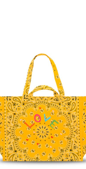 CALL IT BY YOUR NAME - Maxi Cabas Embroidered Bandana Reversible