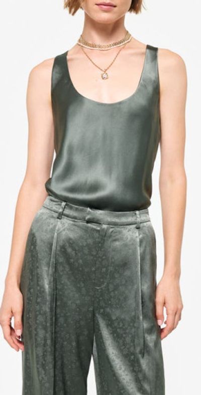 CAMI NYC CAMI NYC Andressa Silk Shell in Bayou at Nordstrom, Size Large