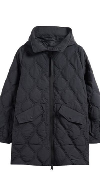Canada Goose Alessia Quilted Hooded Jacket in Black Noir at