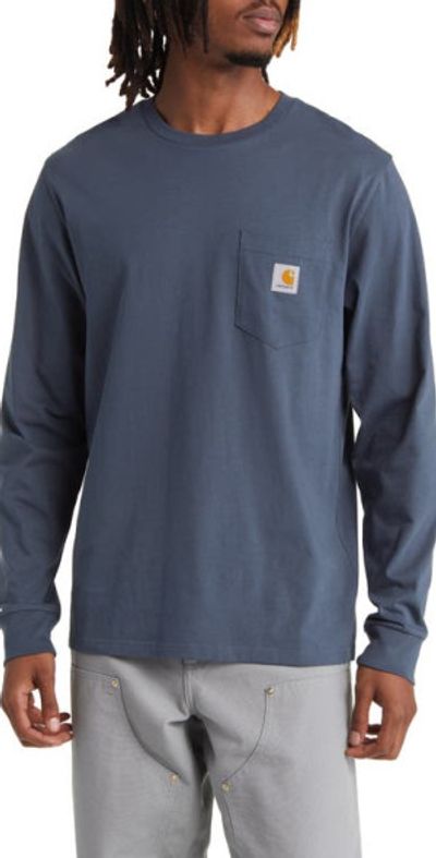 Carhartt Work In Progress Carhartt Work In Progress Long Sleeve Pocket T-Shirt in Ore at Nordstrom