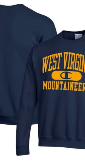 Champion Men s Navy West Virginia Mountaineers Arch Pill Sweatshirt at Nordstrom