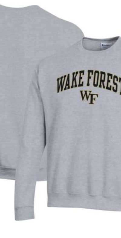 Champion Men's Champion  Heather Gray Wake Forest Demon Deacons Arch Over Logo Pullover Sweatshirt at Nordstrom, Size Large