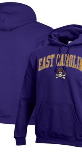 Champion Men's Champion  Purple ECU Pirates Arch Over Logo Pullover Hoodie at Nordstrom, Size Large