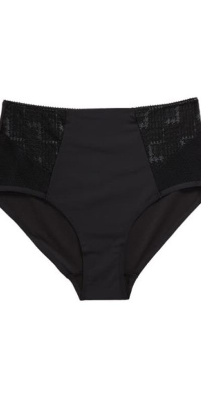 Chantelle Lingerie Chantelle Lingerie Intrigue High Waist Support Briefs in Black at Nordstrom, Size Small
