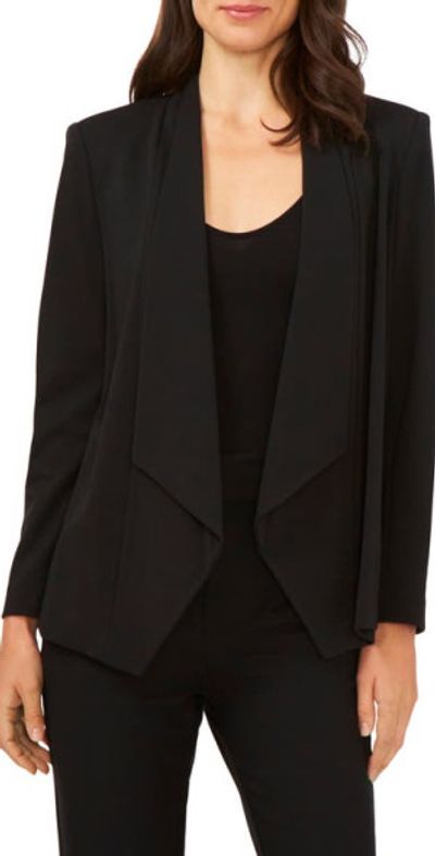 Chaus Chaus Beatrice Ponte Blazer in Rich Black at Nordstrom
