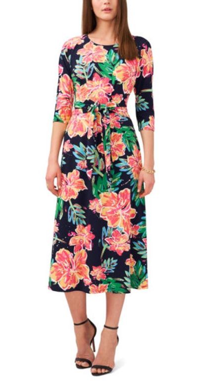 high neck midi cocktail dress Janelle Midi Cocktail Party Dress with Square Neck– PromGirl