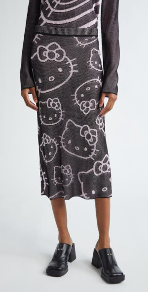 kitty311様 CHET LO - x Sanrio Hello Kitty® Intarsia Midi Sweater Skirt in