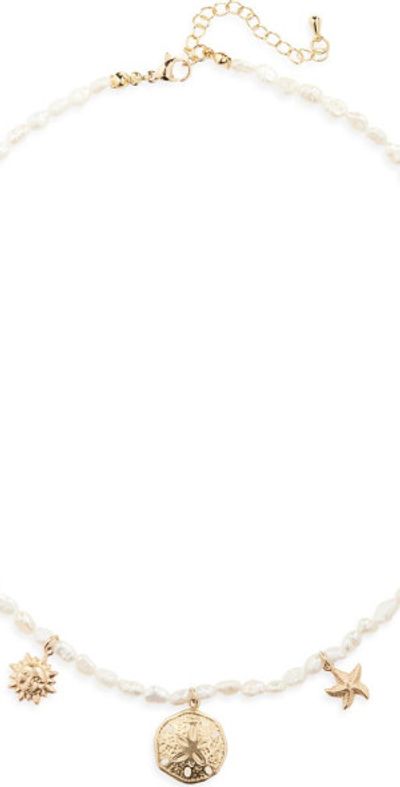 Child of Wild Child of Wild Sunspell Freshwater Pearl Necklace in Gold at Nordstrom