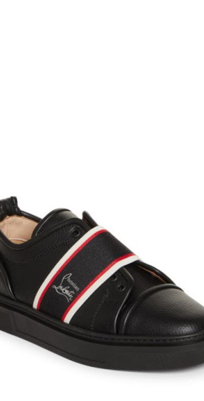 Christian Louboutin - Adolescenza Slip-On Sneaker in Black  display picture 3
