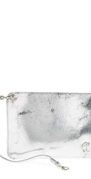 Christian Louboutinシルバーラメビジュー パーティーバッグ Christian Louboutinシルバーラメビジュー パーティーバッグの通販はau
