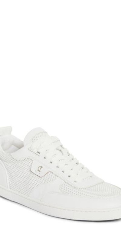 Christian Louboutin Christian Louboutin Tutti Rui Perforated Sneaker in White at Nordstrom, Size 8Us