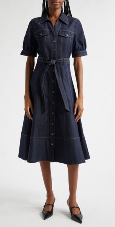 knee length dresses for ladies Short Sleeve Midi Dress main image 1