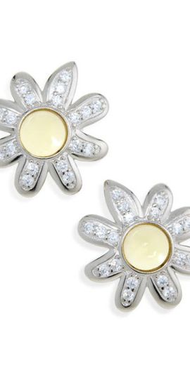 Collina Strada Collina Strada Chamomile Stud Earrings in Lemon at Nordstrom