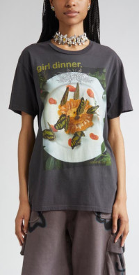 【関税込み】Collina Strada グレー 'L8R' グラフィックTシャツ Collina Strada – Collina Strada
