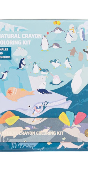COLOR JEU - Whales & Penguins Coloring Party Kit in Assorted