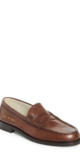 Common Projects Common Projects Soft Penny Loafer in Brown at Nordstrom, Size 5Us