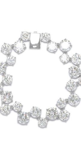 COMPLETEDWORKS COMPLETEDWORKS Cubic Zirconia Bracelet in Rhodium at Nordstrom