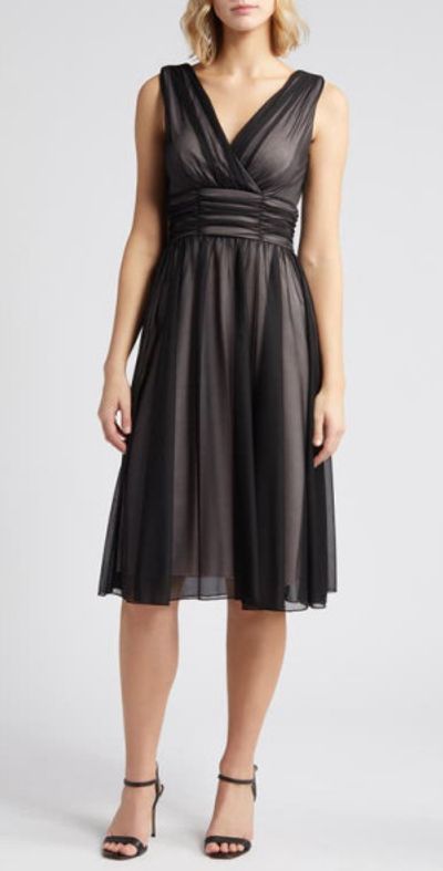 white christmas dresses Chiffon Overlay Dress – The Dressing Room main image 1