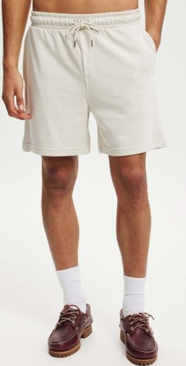 Cotton On Cotton On Everyday Fleece Short in Bone at Nordstrom, Size Small