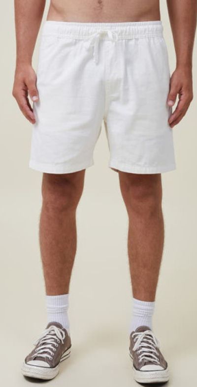 Cotton On Cotton On Men's Easy Short in White Texture at Nordstrom, Size Xx-Small