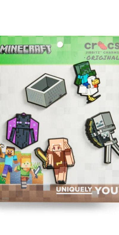 CROCS CROCS Minecraft 5-Pack Jibbitz Shoe Charms in White at Nordstrom