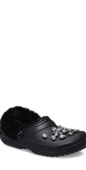 CROCS - x Simone Rocha Classic Faux Fur Lined Clog in Black