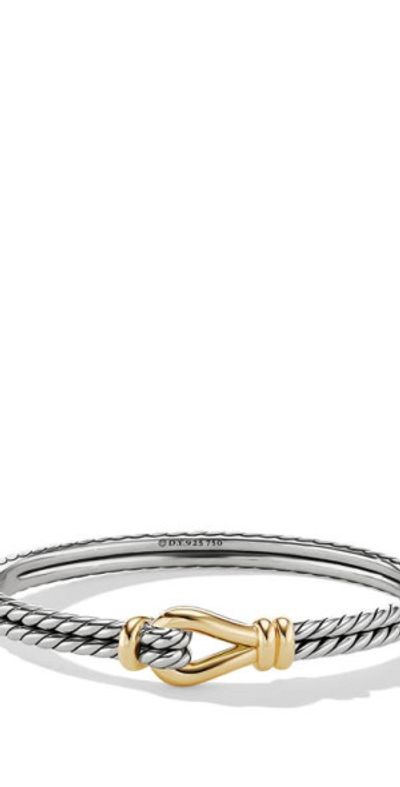David Yurman Thoroughbred Loop Bracelet with 18K Yellow Gold in