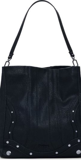 Desigual Desigual Embroidered Faux Leather Tote in Black at Nordstrom