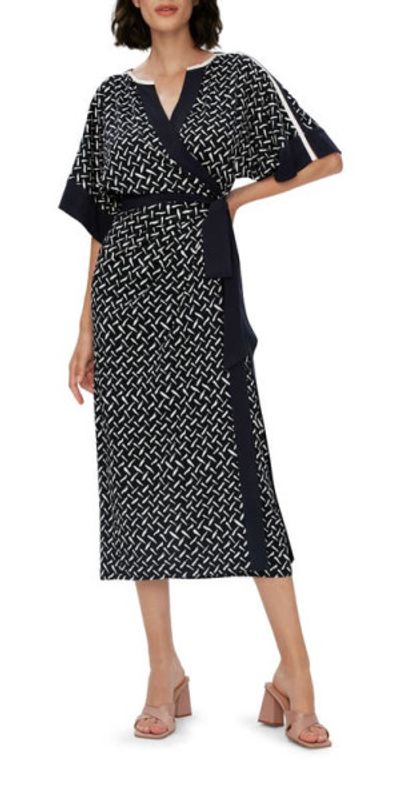 knee length dresses for ladies Dvf Jeanne Wrap Dress