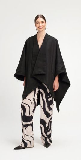 DIARRABLU DIARRABLU Wrap Cape in Solid Black at Nordstrom