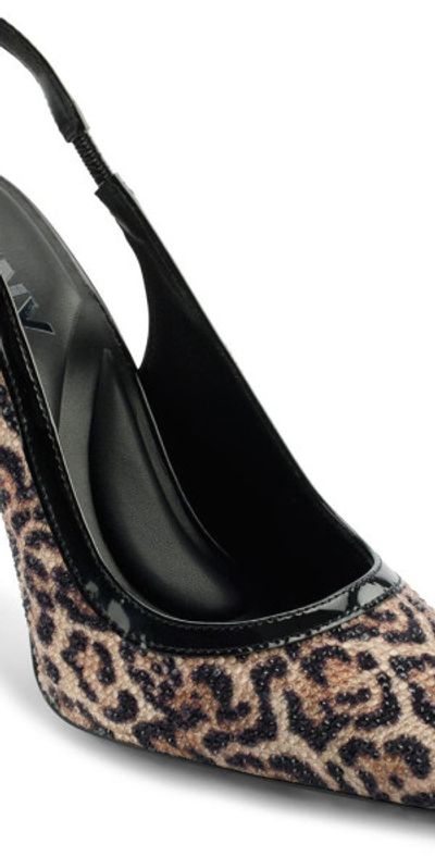 DKNY DKNY Cinette Slingback Pointed Toe Pump in  Natural/Black at Nordstrom, Size 6