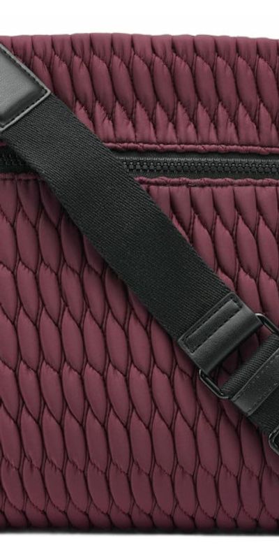 DKNY DKNY Mack Nylon Crossbody Bag in Garnet at Nordstrom