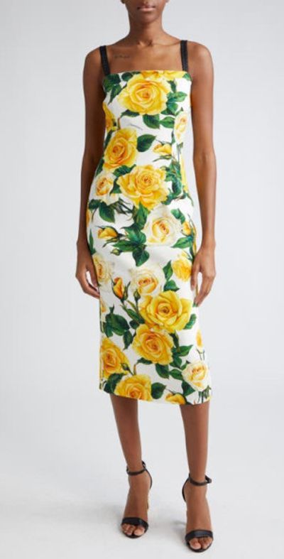 knee length dresses for ladies Dolce & Gabbana x Kim Kardashian Knit Midi Dress main image 1