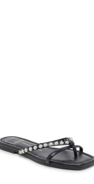 dolce vita black flip flops