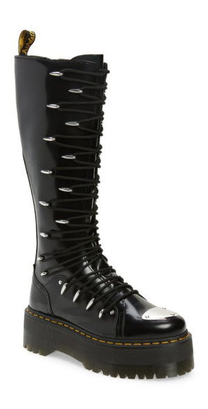 Dr. Martens - 1B60 LTT Max Knee High Platform Boot in Black Buttero