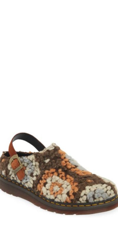 Dr. Martens - Isham Wool Blend Slingback Clog in Tan Crochet  display picture 3