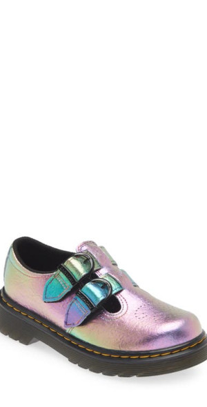 Dr. Martens - Kids' 8065 Mary Jane in Multi Rainbow Crinkle