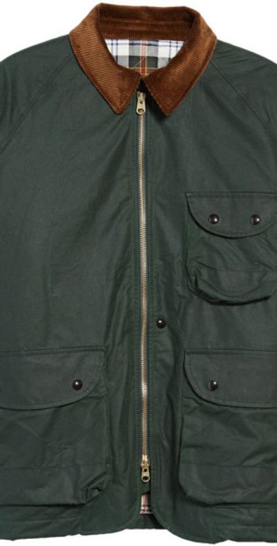Drake's Drake's Water Repellent Waxed Cotton Coverall Jacket in Green at Nordstrom, Size 42