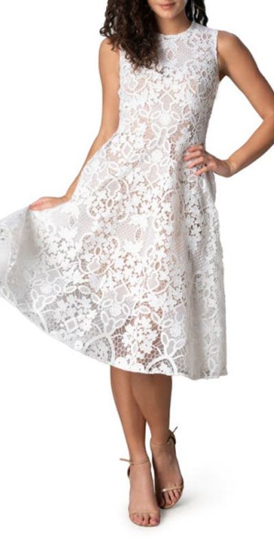 sage embroidered dress Baltic Born Womens Jolie Embroidered Tulle Dress | Sage + Gold Floral | Color: Topaz Ombre Floral main image 1