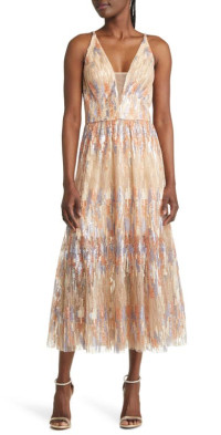 mini bridal dress Trish Short Wedding Reception Romantic Color:Blue Radiance Women's Dounelle Fitted Maxi