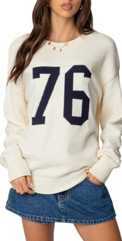 EDIKTED EDIKTED 76 Sweater in Cream at Nordstrom, Size X-Small