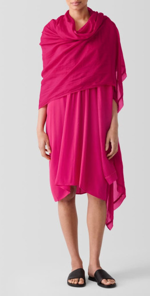 Eileen Fisher - Large Silk Scarf in Azalea at Nordstrom