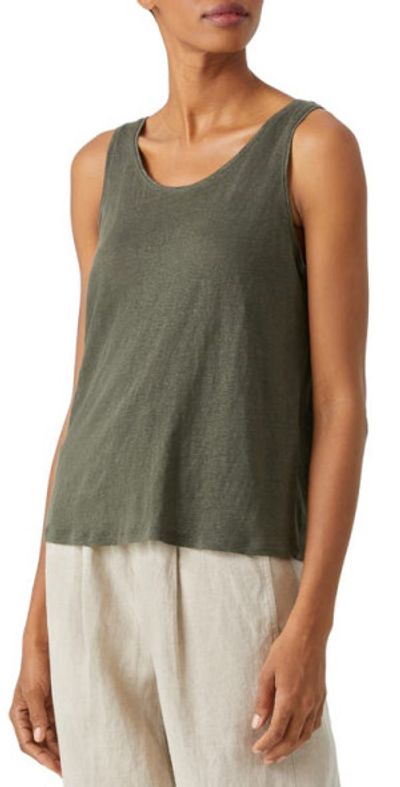 chinese dress ladies Linen Gauze Tank – Eileen Fisher Renew main image 1