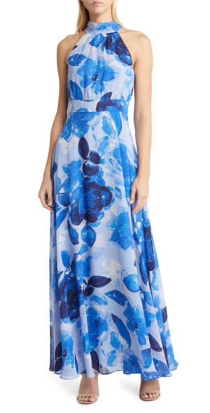 Maxi Dress Eliza J At Nordstrom Eliza J Flora Halter Neck Maxi
