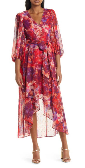 Robe Eliza J Neuve Sans étiquettes - Imprimé Floral, Taille 10, Coupe évasée, Genou