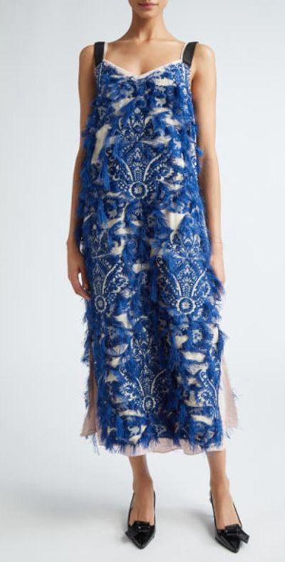 white christmas dresses Erdem – Erdem Denim Flower Midi Dress in Barcelona or Shop Online Mujer  721-000281 01