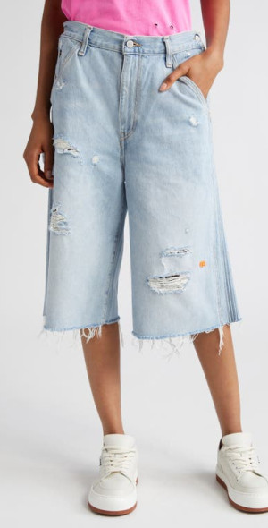 ERL - x Levi's Gender Inclusive 501 Longline Rigid Raw Hem Cutoff